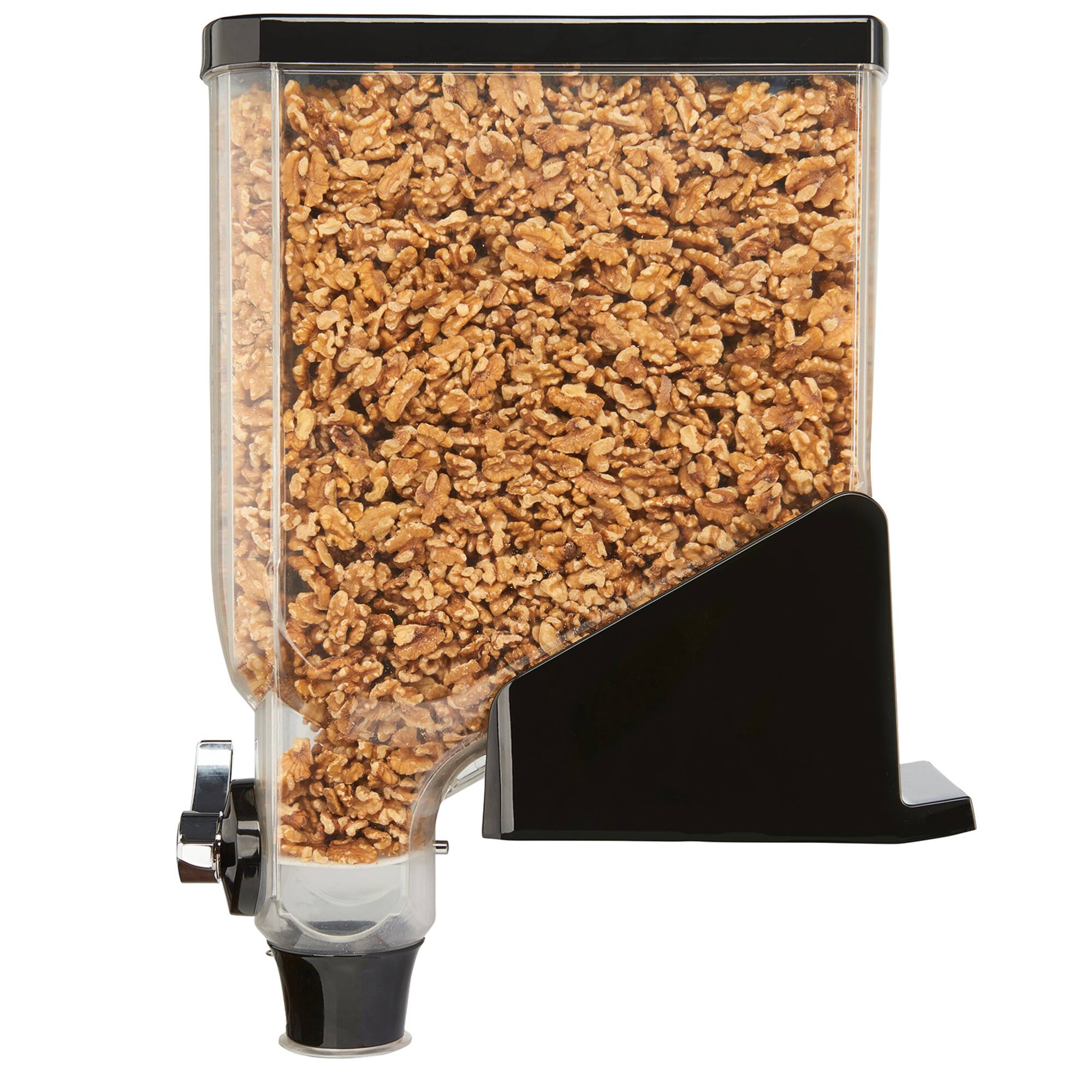 Mind Reader Black 56-Cup Easy-Pour Bulk Cereal Dispenser